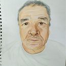 Mi Proyecto del curso:  Retrato realista con lápices de colores. Desenho realista projeto de Daniel Orlando Diaz Beltran - 11.01.2020