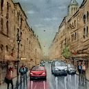 Mi Proyecto del curso: Paisajes urbanos en acuarela. Un progetto di Pittura ad acquerello di Tadeu Banfi - 20.01.2020