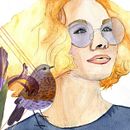 My project in Illustrated Portrait in Watercolor course. Graphic Design, and Watercolor Painting project by Tiffany Fluhr Herber - 01.15.2020