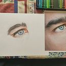 Mi Proyecto del curso:  Retrato realista con lápices de colores.  projeto de Toni Peña - 15.01.2020