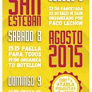 Cartel San Esteban. Design de cartaz, e Design gráfico projeto de Sarhinas Brown - 07.08.2015