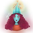 Coroa de velas. Digital Illustration project by Verônica Queiroz Leite - 09.10.2019