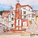 Paisajes estilo Daniel "Pito" Campos. Gracias . Seni Rupa, Lukisan Cat Air & Ilustrasi Arsitektur proyek oleh Joaquin Barriga Lorente - 01.17.2020