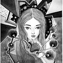 Mi Proyecto del curso: Introducción a la ilustración con tinta china Ein Projekt aus dem Bereich Zeichnung, Artistische Zeichnung und Traditionelle Illustration von Maria Alejandra Cardozo - 18.01.2020