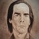 Retrato a mano alzada de Nick Cave. Pencil Drawing, Artistic Drawing, and Portrait Drawing project by Anthony Saif - 11.08.2019