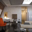 Apartamento del Atico....Iluminacion, Texturizado, Renders en Cinema4D +VRay. Un proyecto de 3D, Arquitectura, Arquitectura interior, Creatividad, Programación, Diseño 3D, Diseño de interiores, Instagram, Modelado 3D y Post-producción fotográfica		 de Alexander Pulido meralla - 28.01.2020