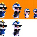 Penguin Mascot. Design de personagens 3D, Design de personagens, 3D Design, Ilustração digital, e Pintura projeto de Daniel D. - 30.01.2020
