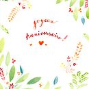 CARTA de cumpleaños. No me gusta manda como queda en su globalidad y menos aùn el lettering, pero ire practicando ! gracias . % Annaick Vauclin tarafından hazırlanan Geleneksel illüstras, Ve on projesi - 01.31.2020