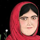 Malala Yousafzai  Ein Projekt aus dem Bereich Traditionelle Illustration und Digitale Illustration von Anna Sánchez - 02.09.2018