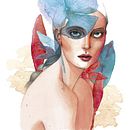 Meu projeto do curso: Retrato ilustrado em aquarela. Projekt z dziedziny Trad, c i jna ilustracja użytkownika Camila França - 02.02.2020