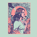 LANA DEL REY - PÔSTER DO SHOW. Design de cartaz e Ilustração tradicional projeto de Juan Caicedo - 03.02.2018