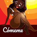 Cómeme (cake girl). Desenho a lápis, Design de cartaz, Design de personagens, Ilustração tradicional e Ilustração vetorial projeto de Eduardo Pantle - 05.02.2020