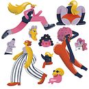 Personajes. Un projet de B, e dessinée, Créativité, Conception de personnages, Illustration traditionnelle et Illustration numérique de Marina Hdez Ávila - 18.01.2020