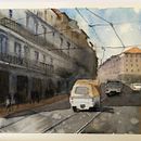 Mi Proyecto del curso: Paisajes urbanos en acuarela. Un proyecto de Bellas Artes de ivanor - 13.02.2020