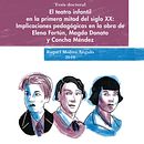 Portada para "El teatro infantil en la primera mitad del s.XX: Implicaciones pedagógicas en la obra de Elena Fortún, Magda Donato y Concha Méndez" de Raquel Molina Angulo para la Universidad de Lleida.. Un proyecto de Diseño editorial y Diseño gráfico de Beatriz L Cardenal - 20.12.2019