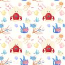 My project in Illustrated Pattern Design course. Un projet de Conception numérique, Illustration numérique, Peinture numérique , et Création de motifs de brooklynpacman - 28.04.2020