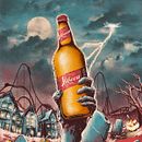Poster de Halloween para Xibeca. Design de cartaz, Ilustração tradicional e Ilustração digital projeto de David Octane - 13.02.2020