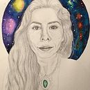 Mi_cabeza-Mi_Universo. Projekt z dziedziny R, sunek ołówkiem, Portret, R, sunek realist, czn i Malowanie akwarelą użytkownika Gabriela Gómez - 18.02.2020