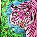 Tigresa_feminista_20. Projekt z dziedziny  R, sunek, Trad, c, jna ilustracja,  Malarstwo i Malowanie akwarelą użytkownika Gabriela Gómez - 06.01.2020