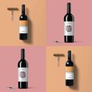 DB | Wines. Een project van Grafisch ontwerp, Traditionele illustratie y Packaging van Florencia Morales - 10.10.2017