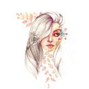 My project in Illustrated Portrait in Watercolor course. Un projet de Illustration numérique, Dessin, Illustration traditionnelle , et Aquarelle de annabuttaci - 02.03.2020