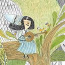 Jardín de Lana/ Microrelato silente. Traditional illustration, and Children's Illustration project by Paula Bossio - 04.01.2016