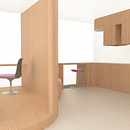 Dedalera, diseño de interiores de un co-housing y centro cultural. 3D Design, Retail Design, e Design de interiores projeto de Carmen Pérez - 10.01.2020