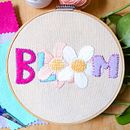 BLOOM. Proyecto del curso: Letras bordadas: el hilo como herramienta gráfica. Embroider project by Karina Miranda - 06.13.2020