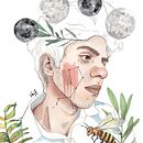 Mi Proyecto del curso: Retrato ilustrado en acuarela. Artistic Drawing, Portrait Drawing, and Watercolor Painting project by Fernando Escalera Gandara - 04.04.2020