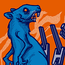 Gig Poster : Battles. Design, Poster Design, Graphic Design, Traditional illustration, and Digital Illustration project by Mike Sandoval - 02.20.2020