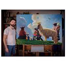 A la sombra de Saqsaywaman. Un proyecto de Pintura al óleo, Bellas Artes y Pintura de Damián Basante - 11.03.2020