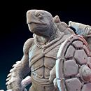 Turtle Character Sculpt - Miniature. Un proyecto de 3D y Animación de personajes de jose hernandez - 07.08.2019