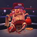 Mi Proyecto del curso: The boxer. Ilustração digital projeto de Raúl González Guisado - 14.03.2020