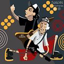 Mi Proyecto del curso: Ilustración de caricaturas vectoriales de la banda de rock Sueño de Pescado . Kreativitas, Menggambar, Desain Poster, Desain Editorial, Ilustrasi tradisional, Ilustrasi Digital & Ilustrasi Vektor proyek oleh Luis Nicolás Sanabria - 03.15.2020