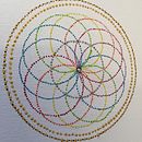 Mandala en puntillismo por Ma. Lorena Tovar Ramirez  Ein Projekt aus dem Bereich Malerei mit Acr und l von irlorena_tovar - 17.03.2020