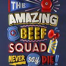 The Amazing Beef Squad. Un proyecto de Lettering 3D de Thomas Burden - 25.03.2020
