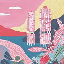 Modernist Architecture out of Context  Ein Projekt aus dem Bereich Traditionelle Illustration von Claudia Melchor - 01.09.2018