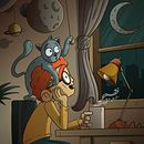 Anhelos de salir. Comic, Character Design, and Traditional illustration project by Pintamones - 03.22.2020