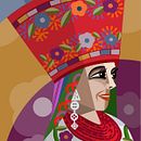 Jochera,  en semana santa en Pichincha, Ecuador. Design digital e Ilustração digital projeto de Ursula Julve - 06.05.2020