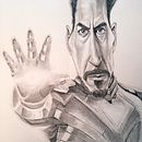 Caricatura Robert Downey jr.. Ilustração tradicional projeto de Sergi Studio - 05.04.2020