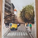 Mi Proyecto del curso: Paisajes urbanos en acuarela. Een project van  Beeldende kunst van Almudena Alcover - 24.03.2020