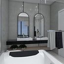 Banheiro Master MPD. Un progetto di Progettazione 3D, Architettura, Architettura d'interni, Architettura digitale, Interior Design e Interior design di Mariana GUARNIERI - 25.03.2020