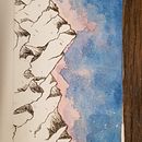 Mountain skies. Projekt z dziedziny Malowanie akwarelą użytkownika nikkiraaijmakers - 25.03.2020