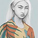 Mi Proyecto del curso: Retrato con lápiz, técnicas de color y Photoshop. Een project van  van anaruizhierro - 25.03.2020