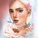 Mi Proyecto del curso: Retrato ilustrado en acuarela. Un progetto di Belle arti, Disegno di ritratti, Design digitale, Illustrazione tradizionale, Illustrazione botanica e Pittura ad acquerello di Laura Pellini - 26.03.2020