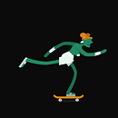 Skate and Sheep!. Animação de personagens, Animação 2D e Ilustração digital projeto de nicejoaomarques - 26.03.2020