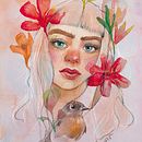 Mi Proyecto del curso: Retrato ilustrado en acuarela. Een project van  Portrettekening y Aquarelschilderen van uxueazkonailustracion - 06.04.2020