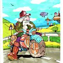Un precioso día en los páramos. Ilustração digital, Desenho digital, Design de personagens e Ilustração tradicional projeto de Juan José Pascua Agrelo - 28.03.2020