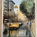 My project in Urban Landscapes in Watercolor course. Un projet de Aquarelle de Wei Shen - 29.03.2020