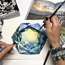 Gemstone watercolor paintings. Watercolor Painting project by Татьяна Самойленко - 03.29.2020
